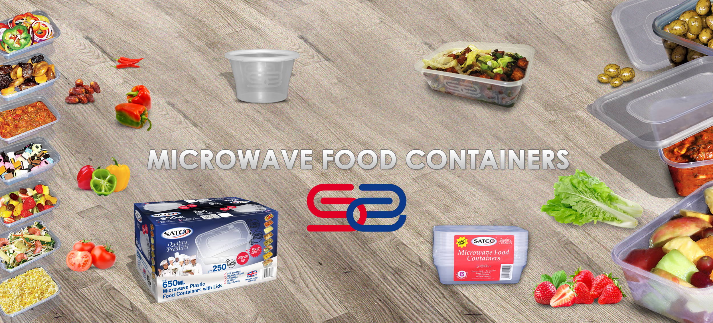 100 x Plastic Containers 650ml Microwave Freezer Safe Food Storage