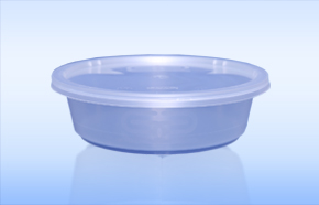 Satco T1100 Clear Round Plastic Container And Lid 840ml Storing